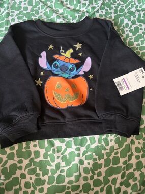 NWT Disney Jumping Beans Stitch Halloween sweatshirt 18M